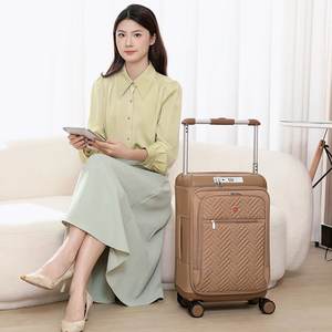 Handgepäck-Set Weiche Reisetaschen für Damen 20/24/28-Zoll Koffer mit TSA-Schloss Oxford-Reisetaschen mit Universalrollen - Product Image 3