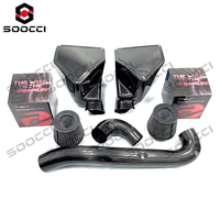 Boîtier d'admission d'air en fibre de carbone sèche, filtre à air conique, tuyau d'admission d'air froid, kit d'amélioration d'admission d'air pour moteur BMW G80 G81 G82 M3 M4 S58