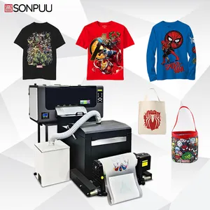 High Quality DTF Printer Machine 12 Inch Pet Film T-shirt Printer Dual XP600 DTF Printer 30cm With Shaking Powder Machine