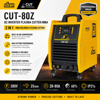 Authentique JUBA Nouveau CUT-80Z 380V Coupeur plasma à onduleur DC à cycle de service élevé/MMA avec compresseur d'air intégré