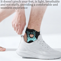 Attelle de soutien de la cheville avec compression élastique pour la stabilité des articulations, équipement de protection pour la prévention des blessures sportives pour la course à pied