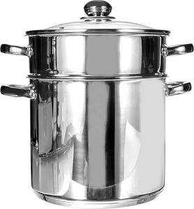 <span class=keywords><strong>Meilleur</strong></span> prix Pot à <span class=keywords><strong>couscous</strong></span> en acier inoxydable fond à induction couvercle en verre Offre Spéciale marmite de cuisine casserole batterie de cuisine - Product Image 4