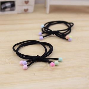 Large <b>Bead</b> Hair Tie For Girls <b>Red</b> <b>Bead</b> Knot Korean High Elasticity Hair Tie Wholesale - Product Image 3