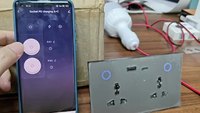 147 Soket Wi-Fi Ganda Gaya Grafiti Standar Inggris 16A dengan Pengukur Konsumsi Daya, Port USB, Panel PC Tahan Api, IP65, Timer