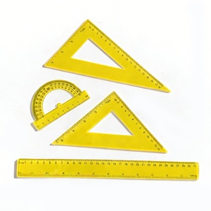 Juego de Papelería en Bolsa de Polietileno con Logotipo Personalizado, Juego de Reglas de Matemáticas de 30 cm, 4 Piezas, Regla de Plástico Transparente, Útiles Escolares para Niños - Product Image 6
