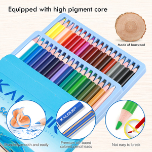 KALOUR-Juego de lápices de colores profesionales con paisaje marino de <span class=keywords><strong>36</strong></span> colores vibrantes en caja de papel para bocetos y dibujos - Product Image 2