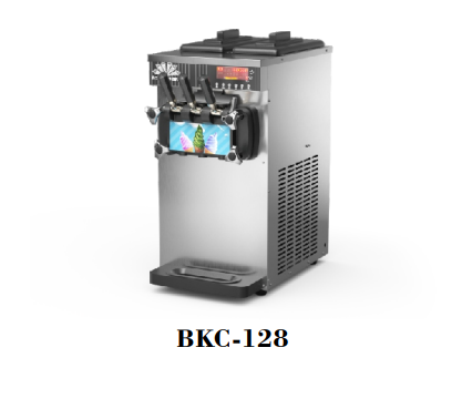 Factory Price Ice Cream Machine BAOKANG BKC-128 Stainless Steel Commercial Soft Ice Cream Making Machine for Sale