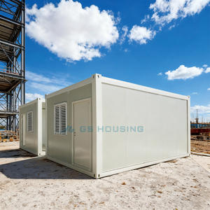 フラットパックハウスバスルームとキッチンモジュラーリビングコンテナハウスシングルルーム1室 - Product Image 1