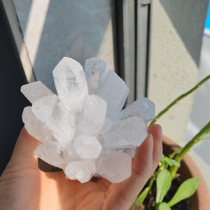 Meilleures ventes : Grappe de quartz blanc transparent de haute qualité, pierre de cristal Feng Shui, ornement de décoration pour la maison, cadeau en cristal - Product Image 4