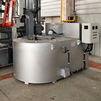 Fourneau de fusion d'aluminium à gaz, haute efficacité énergétique, type creuset, pour fonderie de moulage sous pression