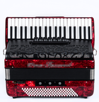 OEM Professional 34/37/41 Keys 60/80/96/120 Bass Accordion Instrument YD08 Celluloid Accordion with Metal Cover Plate