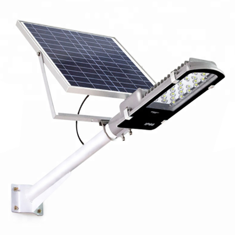 Impermeable al aire libre Luz de calle Solar integrada todo en uno con polo