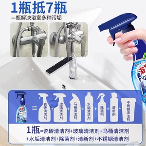 Oissa Bathroom <b>Cleaner</b> 500ml Spray Multi Surface <b>Limescale</b> Remover Mint Scent - Product Image 3