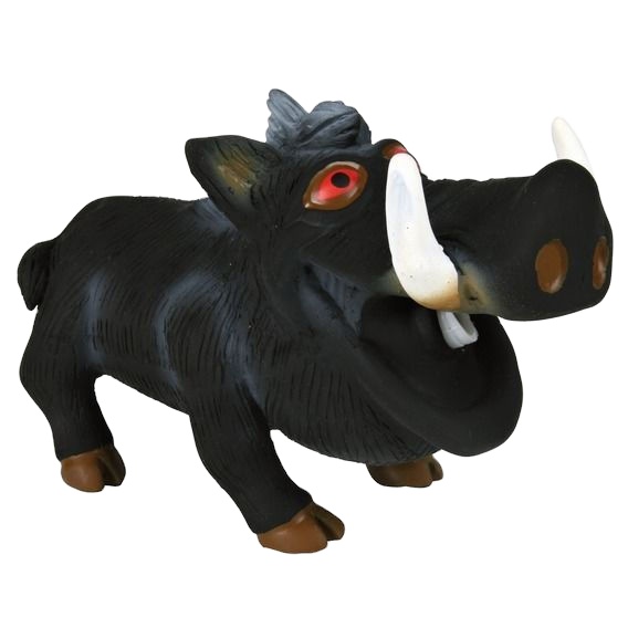 Wild Boar Dog Toy - Durable Latex Squeaker for Aggressive Chewers