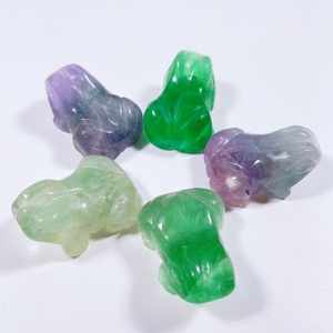 Pierres précieuses de guérison naturelles sculptées en <span class=keywords><strong>fluorite</strong></span>, 1 pouce, fait à <span class=keywords><strong>la</strong></span> main, bon marché, vente en gros, - Product Image 4