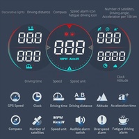 All One Multifunktions-GPS-HUD-Digital messer Universal-Auto-Tachometer kopf mit Uhren anzeige für alle Autos