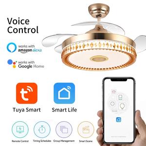 Altavoz Google Control Gold <span class=keywords><strong>Ventilador</strong></span> <span class=keywords><strong>de</strong></span> <span class=keywords><strong>Techo</strong></span> Retráctil <span class=keywords><strong>de</strong></span> 42 "<span class=keywords><strong>con</strong></span> luces y control remoto y luz <span class=keywords><strong>de</strong></span> <span class=keywords><strong>ventilador</strong></span> <span class=keywords><strong>de</strong></span> <span class=keywords><strong>techo</strong></span> regulable <span class=keywords><strong>compatible</strong></span> <span class=keywords><strong>con</strong></span> <span class=keywords><strong>Alexa</strong></span> - Product Image 4