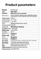 Lecteur MP5 pour voiture Cruze 4,1 pouces HD avec écran OLED 4K, radio à priorité de recul, Android 4022D intégré, caméra de recul, CD, GPS