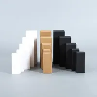 Pack en vrac 20/50 pièces noir blanc Kraft papier coffrets cadeaux pour rouge à lèvres cosmétiques huile essentielle compte-gouttes bouteille bougie emballage