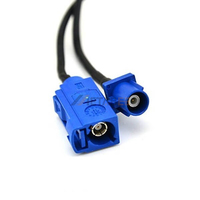 Fakra E C vers RCA 2 en 1 mâle femelle avec câble d'extension RG174 pour caméra de recul automatique