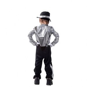 Costume de cosplay Michael Jackson pour enfants, garçons, anniversaire, carnaval, super star, chanteur, danseur, costume de fête à thème, 4ourcostumes - Product Image 3