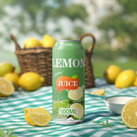 Fabricant OEM de boissons non alcoolisées en conserve, saveur jus de fruits naturel (citron, pêche, pamplemousse), marque privée personnalisée