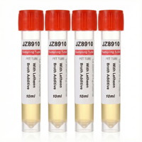 Tube de prélèvement stérile avec solution de bactériostatique (BPW) 10 mL pour l'échantillonnage des surfaces environnementales