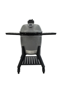 Parrilla Kamado <span class=keywords><strong>de</strong></span> Cerámica Gris, Barbacoa <span class=keywords><strong>de</strong></span> Carbón Removible para Exteriores, para Aventuras <span class=keywords><strong>de</strong></span> Barbacoa - Product Image 2