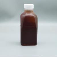 Botella Portátil Cuadrada de 500 ml, Resistente a Altas Temperaturas, de PP Desechable, con Tapa de Rosca Impresa con UV, Apta para Alimentos, para Leche y Yogur