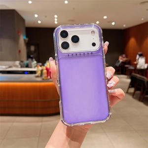 เคสโทรศัพท์มือถือแบบใส 3 in 1 สีสันสดใส สำหรับ iPhone 17 16 Air Pro Max  วัสดุ PC TPU ป้องกันแรงกระแทก ครอบคลุมทั้งด้านหลัง - Product Image 4