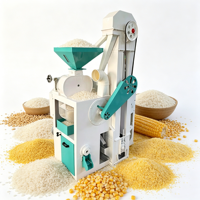 Machine à décortiquer le riz combinée avec moteur diesel 400 kg/h, haute performance, équipement de traitement des céréales à petite échelle, automatique et facile à utiliser