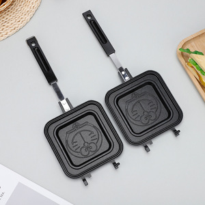 <span class=keywords><strong>Sandwichera</strong></span> de Dibujos Animados de Doraemon, Sartén Antiadherente Negra de 36 cm con Plato de 14 cm, 515 g de Peso, para Cocina Casera - Product Image 3