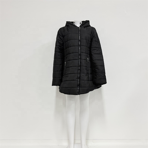 Parka d'Hiver pour <span class=keywords><strong>Femme</strong></span> Épaisse Chaude Doublée Polaire Manteau Long à Capuche Grande Taille Imprimée Doudoune Rembourrée - Product Image 2