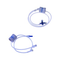 Ensemble d'extension de régulateur de débit IV de qualité médicale jetable avec échelle graduée réglable 5-250 ml/h et ligne d'extension