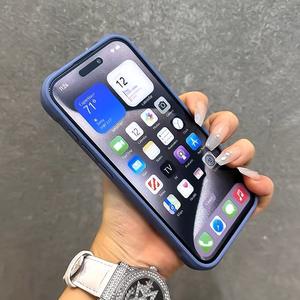 Coque de téléphone compatible avec iPhone 17/16, support d'objectif créatif pour iPhone 15 Pro Max, magnétique, antichoc, transparente, minimaliste - Product Image 2