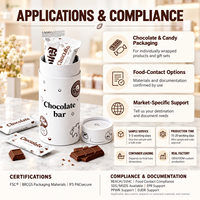 Kemasan Tabung Kertas Cokelat Ukuran Khusus, Kotak Hadiah Silinder Karton Bulat dengan Pencetakan Logo dan Tutup Anti Lembab