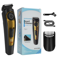 Tondeuse à cheveux portable sans fil rechargeable à charge rapide Lanumi 668, longueur réglable de 0 à 10 mm, en acier inoxydable, pour le visage