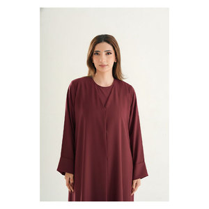 Abaya coréenne Nida de qualité supérieure, classique, pour un usage quotidien, douce, légère, fluide, vente en gros à Dubaï - Product Image 1