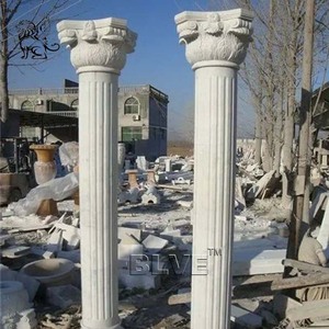 BLVE Construction Building Decor Greek Roman <strong>Style</strong> Marble Carving Natural Stone Pillars White Marble <strong>Column</strong> - Product Image 2