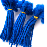 Yotchoi-Cabello Humano Remy brasileño hecho a mano, micromechones de rastas de 0,2 cm y 0,4 cm de ancho
