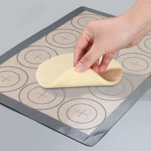 Plaque <span class=keywords><strong>de</strong></span> pâtisserie réutilisable pour biscuits, <span class=keywords><strong>Macaron</strong></span>, tapis <span class=keywords><strong>de</strong></span> cuisson en Silicone avec cercle - Product Image 2