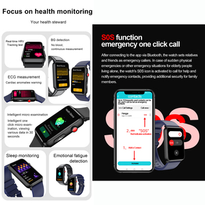 Tùy chỉnh ECG thông minh xem với cuộc gọi 230mAh sạc từ Ai chẩn đoán cơ thể chất béo <span class=keywords><strong>BMI</strong></span> phân tích OEM bán buôn Nhà cung cấp - Product Image 4