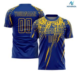 Maillot de sport personnalisé avec effet éclaboussures de peinture, nom et numéro d'équipe personnalisés, uniforme de football - Product Image 6