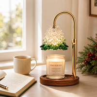 Lampe chauffe-bougie électrique réglable avec minuterie et variateur d'intensité pour sapin de Noël, vente en gros