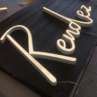 Enseigne lumineuse LED personnalisée SKYSEEN, lettres en acrylique 3D rétroéclairées, signalétique pour salon de beauté, logo mural
