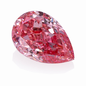 Mishang đồ trang sức Pear Shape cvd hpht Vivid dữ dội <span class=keywords><strong>Fancy</strong></span> màu hồng phòng thí nghiệm Grown kim cương - Product Image 1