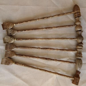 6 Tipos de Massageadores de Costas de Madeira com Cabo de Madeira para Gatos, Massageador de Costas Mais Vendido, Atacado de Massageadores de Costas - Product Image 6