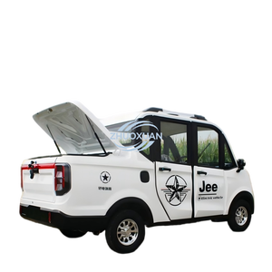 Camionnette électrique Jee à 4 roues, double cabine, véhicule utilitaire blanc à vendre - Product Image 1