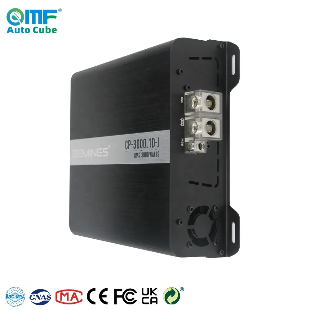 QMF-CP-3000.1 Best seller classe D monoblocco 12V amplificatore di potenza per auto amplificatore audio per auto