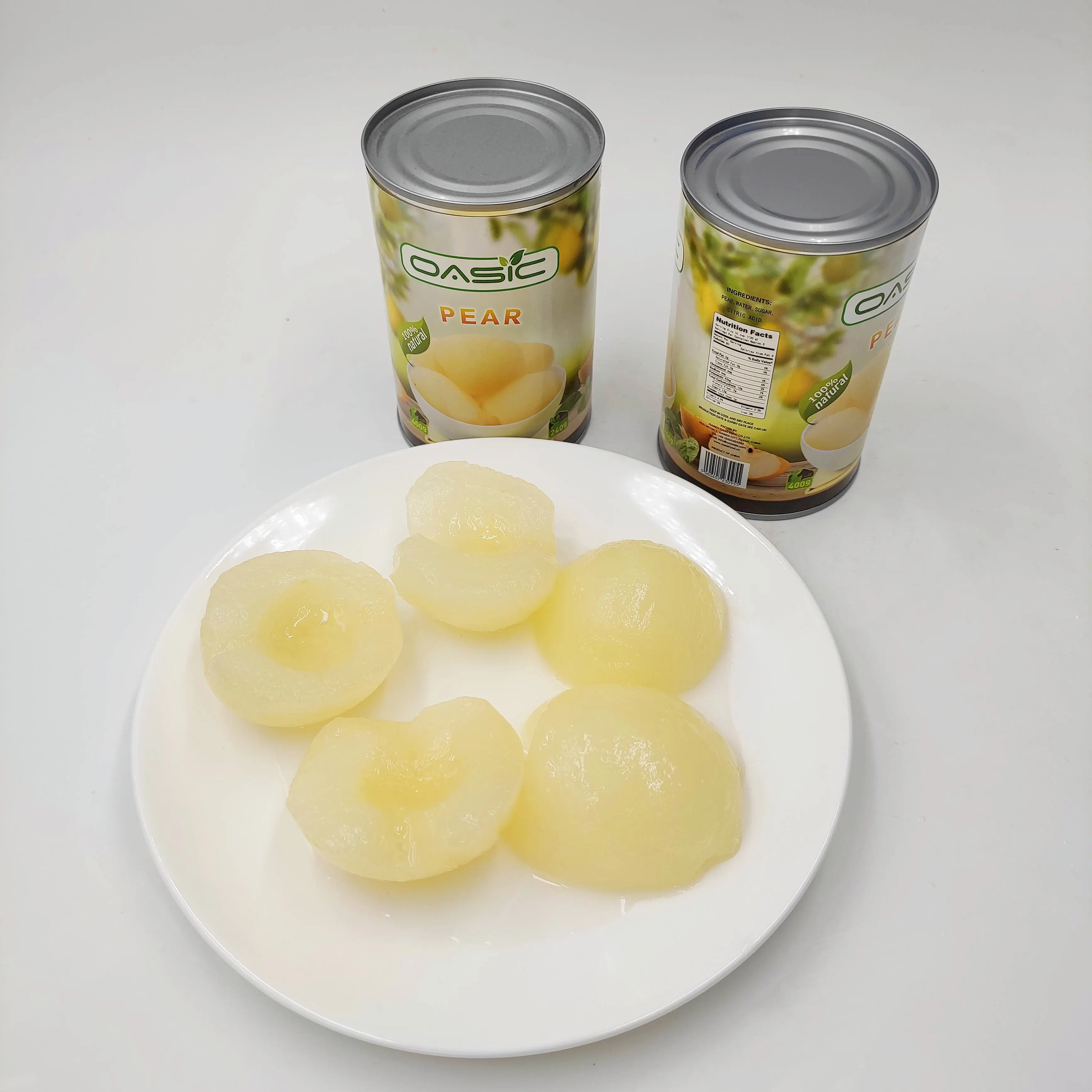 Productor al por mayor precio confiable melocotón Amarillo/piña/Pera/fruta de cóctel enlatada